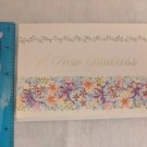 A New Address Card Floral Border Gold Foil Lettering
