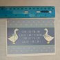 DaySpring Small Note Card Geese & Hearts Friendship/Love Blank Inside