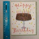 Note Card Happy Birthday Andrea Tachiera Art Chocolate Cake & Candles