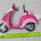 Barbie Doll Pink Vespa Scooter Motorcycle Only - Missing Parts