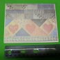 Current Inc Patchwork Quilt Hearts Blank Note Card Unused Jan Dalton Design