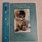 Christian Inspirations Card Kitten Wishing You Well on Your Birthday