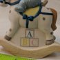 Schmid Kitty Cucumber Kitten on Rocking Horse 1992 B. Shackman