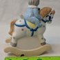 Schmid Kitty Cucumber Kitten on Rocking Horse 1992 B. Shackman