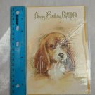 VTG 1970's Greeting Card Happy Birthday Grandpa Puppy New in Wrapper