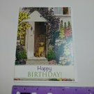 Hope Greeting Card Collection Dog in front of house, flowers Happy Birthday
