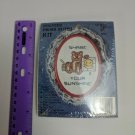 New Berlin Co. Counted Cross Stitch Mini Kit w/ Oval Frame Bear, Sunshine