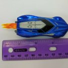 Irwin Toy 2001 BKC Metallic Dark Blue Car w/ Flame 3" Long *Junkyard*