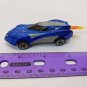 Irwin Toy 2001 BKC Metallic Dark Blue Car w/ Flame 3" Long *Junkyard*