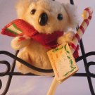 Norman Industrial Koala Plush 5" Holiday/Christmas "Cup O' Cheer" Vintage Toy
