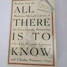 All There Is to Know Edited by Alexander Coleman & Charles Simmons HC