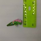 Unicorn Pony Resin Flatback on Metal Kids Hair Clip Green & Pink