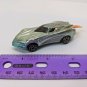 Irwin Toy 2001 BKC Metallic Blue-gray Car w/ Flame 3" Long *Junkyard*