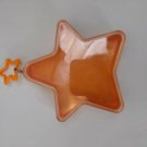 Fashion Polly Pocket Orange Glitter Star Clip Storage Case & Lid ONLY