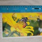 Blank Note Card Thinking of You Bright Yellow Butterfly on Flower
