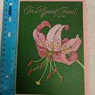 Hallmark For A Special Friend at Easter Pink Lily Green Background