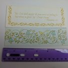 Sunshine Line Vintage Scripture Note Card Philippians 4:19 Floral