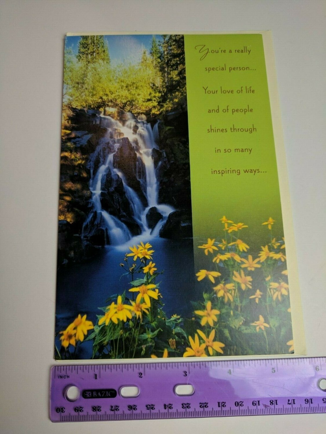 Tender Thoughts Greeting Card Waterfall You're a special person
