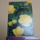 Floral Beauty VTG Greeting Card How are you feeling today? Yellow flowers