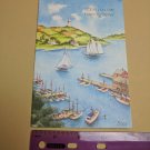 Famous Artists Studios Greeting Card VTG Hope you are Feeling Better Boats