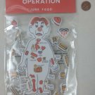 Operation Puffy Stickers Crafting Scrapbooking by Junk Food 3 Sheets 42 Stickers