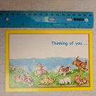 Blank Note Card Thinking of You Puppies Playing by Lisa McCue & Fuzzytails