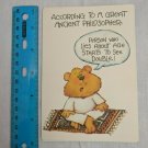 Ambassador Cards Get Well Humor Bear Ancient Philosopher