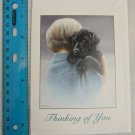 Thinking of You Card Boy w/ Black Labrador Retriever by Kevin Daniel