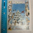 Peace Holiday Card Tree & All Kinds of Animals by Lisa McCue & Fuzzytails