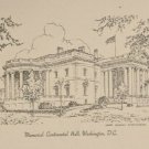 Memorial Continental Hall Washington D.C. Note Card by Copr. Scenic Stationers
