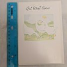 Fantusy Fantus Paper Products Get Well Soon Card Geese in Field CUTE!