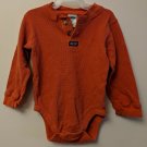 Old Navy Baby Orange Ribbed Bodysuit Creeper Size 18-24M Boy