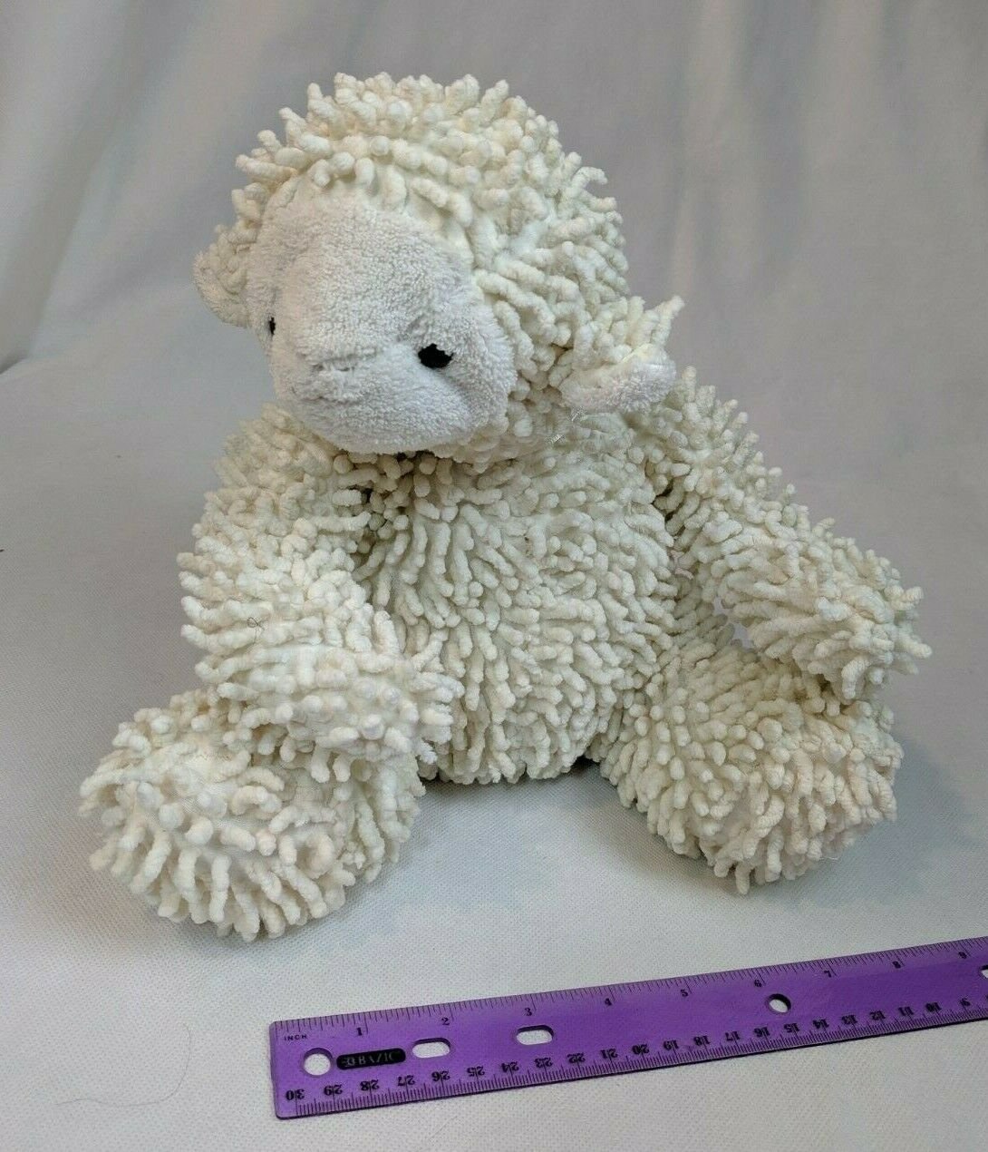 White Lamb Plush Plush Stuffed Animal 9" Baby Lovey
