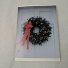 PVA Paralyzed Veterans Christmas Holiday Card Unused VTG Wreath, Ribbon