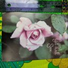 Fantusy Vintage Greeting Card Unused Get Well Soon Lavender Rose