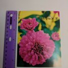 Paralyzed Veterans PVA Vintage Card While You're Ill Get Well Pink Flowers