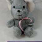 Vintage Russ Berrie Gray Mouse Plush 1978 Made in Korea