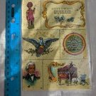 VTG 1970's Greeting Card Happy Birthday Husband Americana Theme