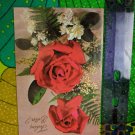 Fantusy Vintage Greeting Card Unused Feeling Better? Red Roses