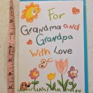 Ambassador Hallmark Happy Grandparents Day Card Unused Vintage Crayon Drawings