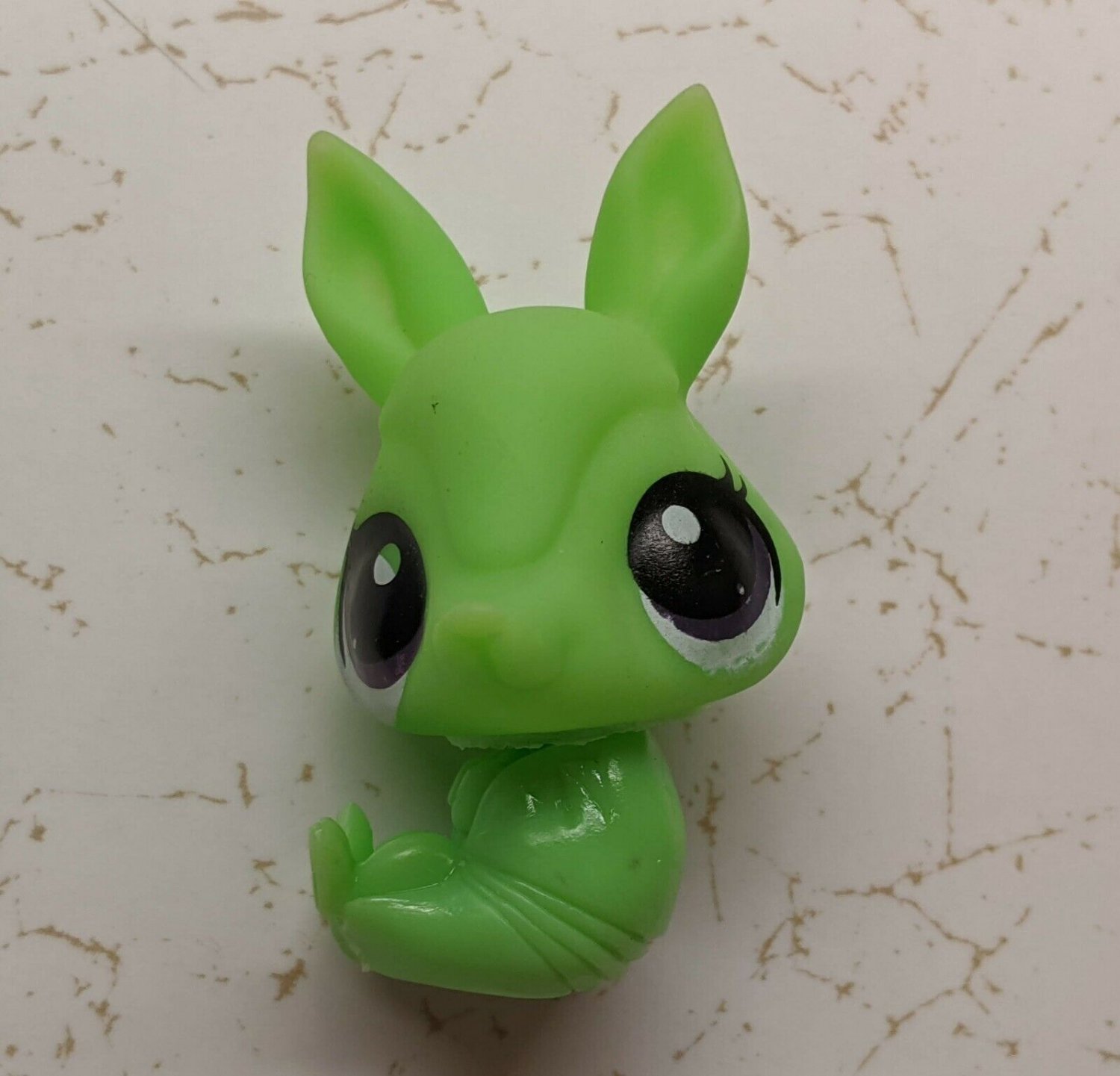 Green Armadillo Plastic Toy Doll Figurine 2" Tall