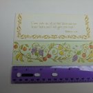 Sunshine Line Vintage Scripture Note Card Matthew 11:28 Floral Fruit