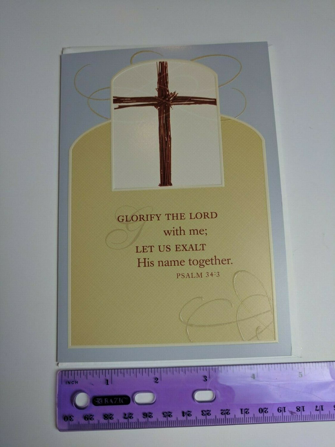 DaySpring Integrity Notes Welcome to our Church Scripture Greeting Card Cross