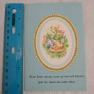 Rust Craft Brownie Card Angel Sleeping in Grass Please send us blessed dreams