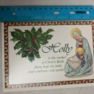 Fantus Fantusy Christmas Card Jesus & Mary Holly the Symbol of Christ's Birth