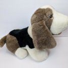 Beagle Hound Dog White/Black/Brown Plush Stuffed Animal Toy 11" Tall 14" Long