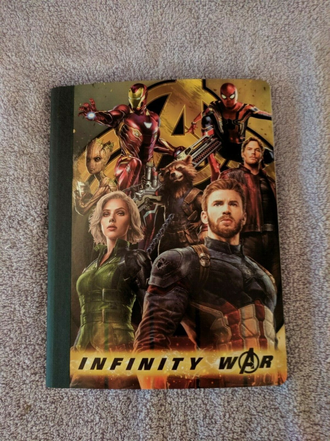 Marvel Comics Avengers Infinity War Composition Notebok 100 Wide Rule 9.75"x7.5"