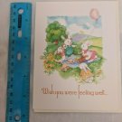 Get Well Card Bunny Family at Picnic Day by Mary Beth LoPiccolo CUTE!