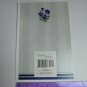 American Greetings Tender Thoughts Note Card Get Well Wish Blue Pansy Flowers