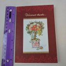 Hallmark Christmas Holiday Card Warmest Thanks Decorative Tree w/ Apples Grapes